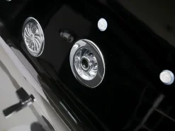 Shower & Design Bañera de hidromasaje acristalada con leds negra DYONA Negro New