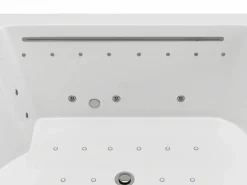 Shower & Design Bañera De Hidromasaje|Bañera de hidromasaje blanca - 2 plazas - 450 L - 185 x 120 x 65 cm - DEFORIA