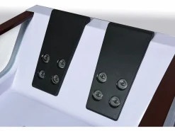 ELITESHOPPING Bañera De Hidromasaje|Bañera Rinconera|Bañera de hidromasaje blanca para 2 personas 180 X 120 cm 18 jets - Pearl