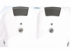 ELITESHOPPING Bañera de hidromasaje blanca 180 X 120 cm 2 personas 8 jets - Lily Blanco Hot