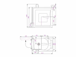 Bañera de hidromasaje con puerta - 1 plaza - 220L - 101,5 x 69 x 99 cm - BARUVA^Shower & Design Clearance