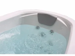 VOGUE SPA Bañera de hidromasaje de 2 plazas con cubierta, 14 chorros, Ancho 210 x Prof. 110 x Alt. 74 cm, sistema BALBOA, SAMOA IV Blanco
