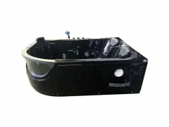 Bañera de hidromasaje negra 120 x 180 cm 2 personas 8 jets - Bluebell^ELITESHOPPING Outlet
