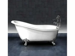 ROGIER & MOTHES Bañera Con Patas|Bañera de Hierro ASHFORD GOLD dorada 156 cm