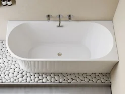 Shower & Design Bañera Rinconera|Bañera de ángulo derecho - 201 L - 150 x 75 x 59 cm - - Acrílico - PONTICOLA