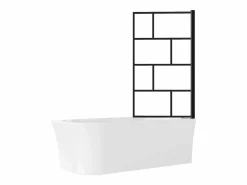 Shower & Design Bañera Ducha|Bañera Rinconera|Bañera ducha con mampara de baño giratoria - 201 L - Ángulo derecho - PONTICOLA