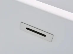 Shower & Design Bañera exenta acrílica ovalada blanca, 238L, 170 x 80 x 58 cm, NICA Blanco Best