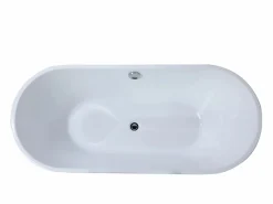 Bañera exenta blanca - acrílico - 170 x 75 X 58 cm - KATOUCHA^Shower & Design Sale