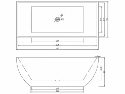 ELITESHOPPING Bañera exenta blanca 170 X 75 cm - Destiny Blanco Online