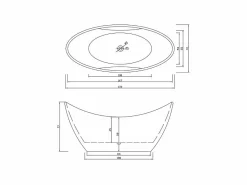 Bañera exenta blanca 172 X 72 cm + Grifo columna - Joy^ELITESHOPPING