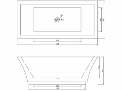ELITESHOPPING Bañera Exenta|Bañera exenta blanca 170 X 80 cm - Heaven