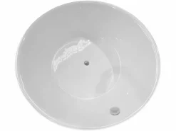 Bañera exenta blanca diámetro 134 X 60 cm - Mercy^ELITESHOPPING Online