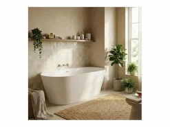 Bañera exenta de acrílico SERENA de 170 cm Blanco Clearance