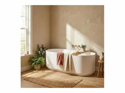 Bañera exenta de acrílico NAÏA de 170 cm Blanco New