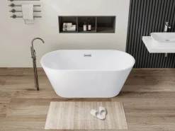 Bañera exenta design blanca, acrílico, 150 x 70 x 58 cm, TWIGGY^Shower & Design Online