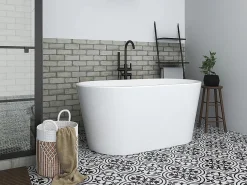 Bañera exenta ovalada - 180 L - 130 x 71 x 58 cm - - Acrílico - APOGON^Shower & Design Outlet