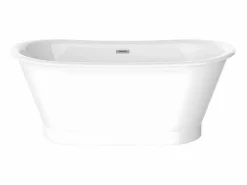 Shower & Design Bañera exenta ovalada - estilo retro - 180 L - 150 x 74 x 63 cm - - Acrílico - PELMATO Blanco Outlet
