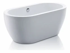 Bañera exenta ovalada blanca en isla, 178L, 150 x 75 x 58 cm, ADRINA^Shower & Design Online