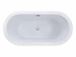 Bañera exenta ovalada blanca en isla, 178L, 150 x 75 x 58 cm, ADRINA^Shower & Design Online