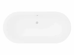 Bañera exenta ovalada negra mate de 234 L, 173 x 78 x 57 cm, NEPTUNA^Shower & Design