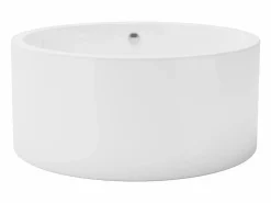 Shower & Design Bañera Exenta|Bañera exenta redonda blanca de 165 L, 130 x 130 x 58 cm, LAGUNO