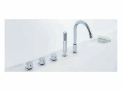 SANYCCES Bañera Exenta|Bañera exenta TRENTO MURO | 175 cm - Con grifo sobre Borde