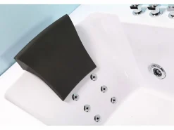 Bañera hidromasaje blanca 180 X 90 cm Cromoterapia 16 jets - Eden^ELITESHOPPING New