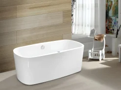 Shower & Design Bañera De Hidromasaje|Bañera hidromasaje SIRGAO blanca 155L 150x75x56 cm
