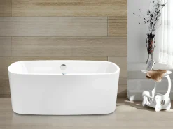 Shower & Design Bañera De Hidromasaje|Bañera hidromasaje SIRGAO blanca 155L 150x75x56 cm