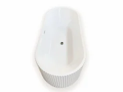 ELITESHOPPING Bañera Exenta|Bañera independiente 168 x 74 cm blanca – Hope