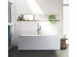 Bañera Exenta|Bañera Independiente Diseño Clásico Rectangular De Resina Eubea