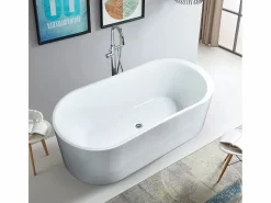Bañera Exenta|Bañera independiente ovalada fibra de vidrio resina acrílica Phuket