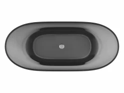 Shower & Design Bañera isla - 292L - 160 x 72 x 56 cm - - Resina - SPAVO Gris New