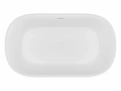 Bañera isla blanca mate - 130 x 74 x 60 cm - 195 L - CALDRIA^Shower & Design