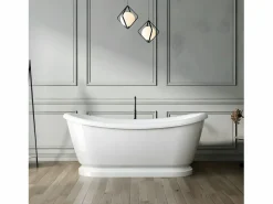ROGIER & MOTHES Bañera Con Patas|Bañera retro PITTSBURGH con desagüe y sifón incluido 177 cm