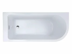 Bañera rinconera acrílica blanca, 240L, 170 x 75 x 58 cm, esquina izquierda, ANIKA^Shower & Design Discount