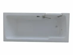 Bañera rinconera con puerta SERVEE - 235L - 170x76x62 cm - ángulo izquierdo - sifón^Shower & Design Outlet