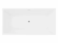 Bañera semi exenta rectangular blanca de 315 L, 170 x 80 x 58 cm, PIKAIA^Shower & Design Sale