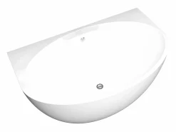 Bañera semi-exenta ovalado - 197 L - 151 x 94 x 60 cm - - Acrílico - PAGRUS^Shower & Design Clearance