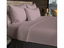 Soleil d'ocre Bajera ajustable de algodón 57 hilos 160x200 cm LISO viejo Rosa New