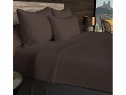 Soleil d'ocre Bajera ajustable de algodón 57 hilos 90x200 cm LISO castaño Marru00f3n Outlet