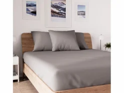 Soleil d'ocre Bajera ajustable de algodón 90x190 cm JERSEY Gris Clearance