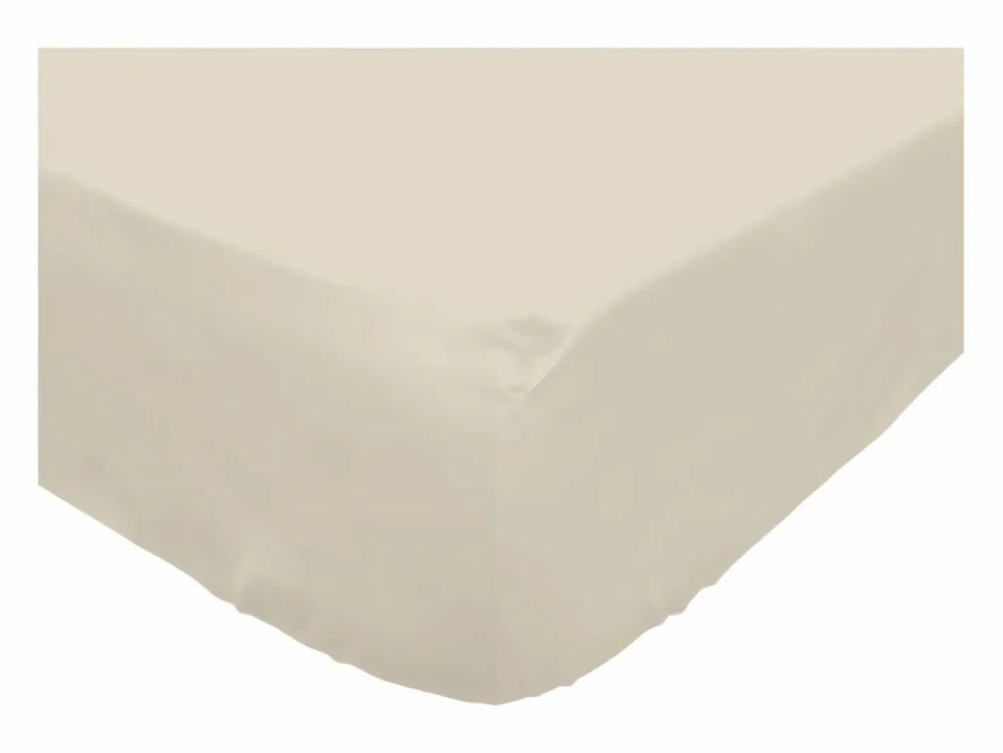 Bajera ajustable de algodón 140x190 cm PERCALE crudo^Soleil d'ocre Online