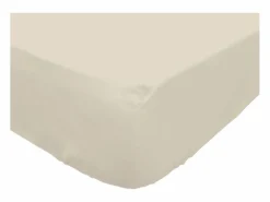 Bajera ajustable de algodón 160x200 cm PERCALE crudo^Soleil d'ocre New