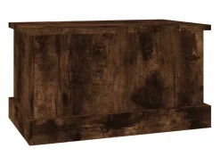 Baúl almacenaje madera contrachapada roble ahumado 50x30x28 cm^vidaxl Hot