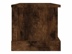 Baúl almacenaje madera contrachapada roble ahumado 50x30x28 cm^vidaxl Hot