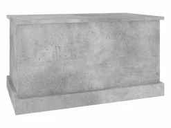 vidaxl Baúl Y Arcón|Baúl almacenaje madera contrachapada hormigón 70x40x38 cm