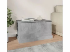 Accesorios De Almacenaje|Baúl almacenaje madera contrachapada hormigón 70x40x38 cm ES188396