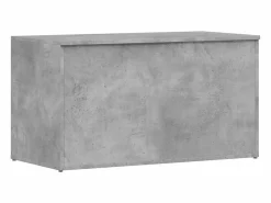 vidaxl Baúl Y Arcón|Baúl almacenaje madera contrachapada hormigón 84x42x46 cm
