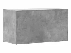 vidaxl Baúl Y Arcón|Baúl almacenaje madera contrachapada hormigón 84x42x46 cm